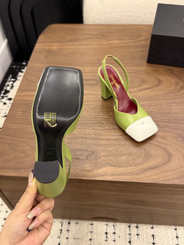 CC original lambskin 90mm slingbacks CH00522