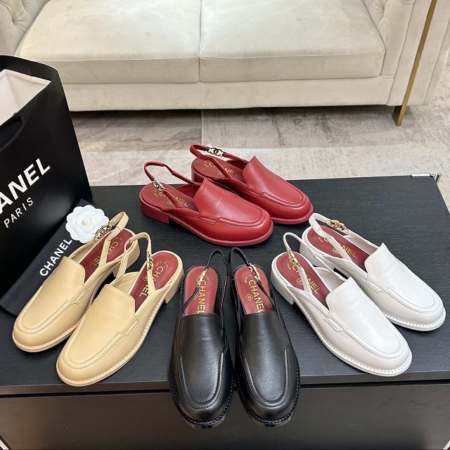 CC original lambskin slingbacks CH00526