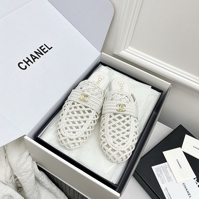 CC original raffia mules CH00525